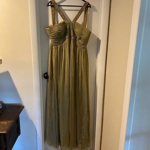 Green/gray prom dress, worn once like new